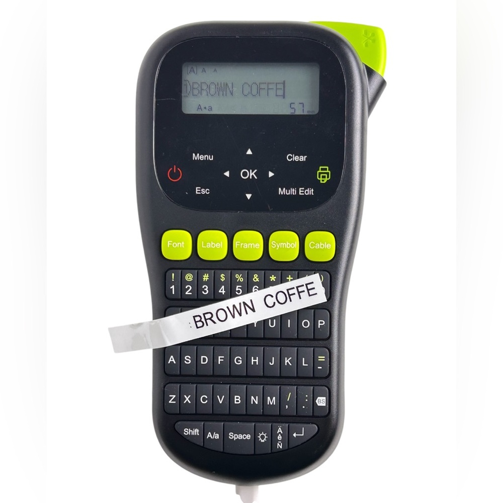H1100 Handheld Label Maker Machine with QWERTY Keyboard – Portable Label Printer - Picture 3 of 11